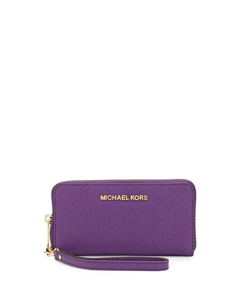 michael kors purple wristet|michael kors wristlet clearance.